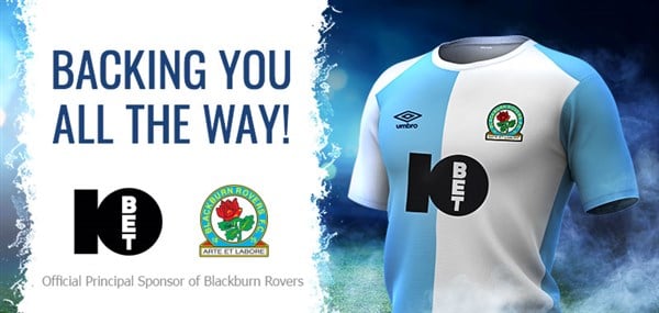 10bet Blackburn Sponsorship